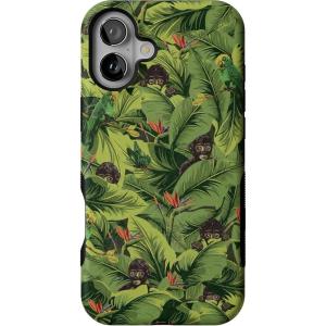 Casely iPhone 16 Plus Case | Poppy Meadows | Pastel Floral | Compatible with MagSafe | Bold Protective Design(Frida Kahlo | Sneaky Monkeys | Jungle Floral)