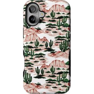 Casely iPhone 16 Plus Case | Poppy Meadows | Pastel Floral | Compatible with MagSafe | Bold Protective Design(Gold Rush | Desert)