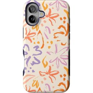 Casely iPhone 16 Plus Case | Poppy Meadows | Pastel Floral | Compatible with MagSafe | Bold Protective Design(Hibiscus Blooms | Hawaiian Floral)