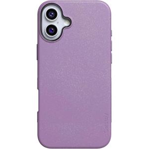 Casely iPhone 16 Plus Case | Poppy Meadows | Pastel Floral | Compatible with MagSafe | Bold Protective Design(Lavender Waves | Purple Shimmer)