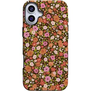 Casely iPhone 16 Plus Case | Poppy Meadows | Pastel Floral | Compatible with MagSafe | Bold Protective Design(Rustic Roses | Boho Bouquet)