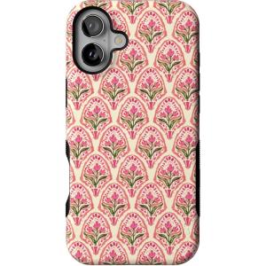Casely iPhone 16 Plus Case | Poppy Meadows | Pastel Floral | Compatible with MagSafe | Bold Protective Design(Tulip Tapestry | Jenna Palek x Casely)