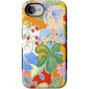 Casely iPhone 16e Case | Boho Blooms | Golden Floral | Compatible with MagSafe | Bold Protective Design(Botanical Blooms | Floral Patchwork)