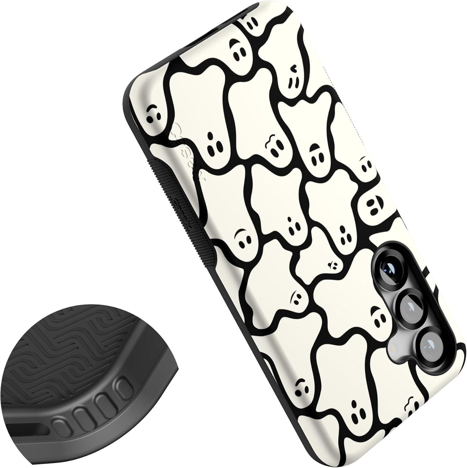 imageCasely Galaxy S25 Case Oasis Pura Vida Floral Compatible with MagSafe Bold Protective DesignDont Ghost Me Halloween