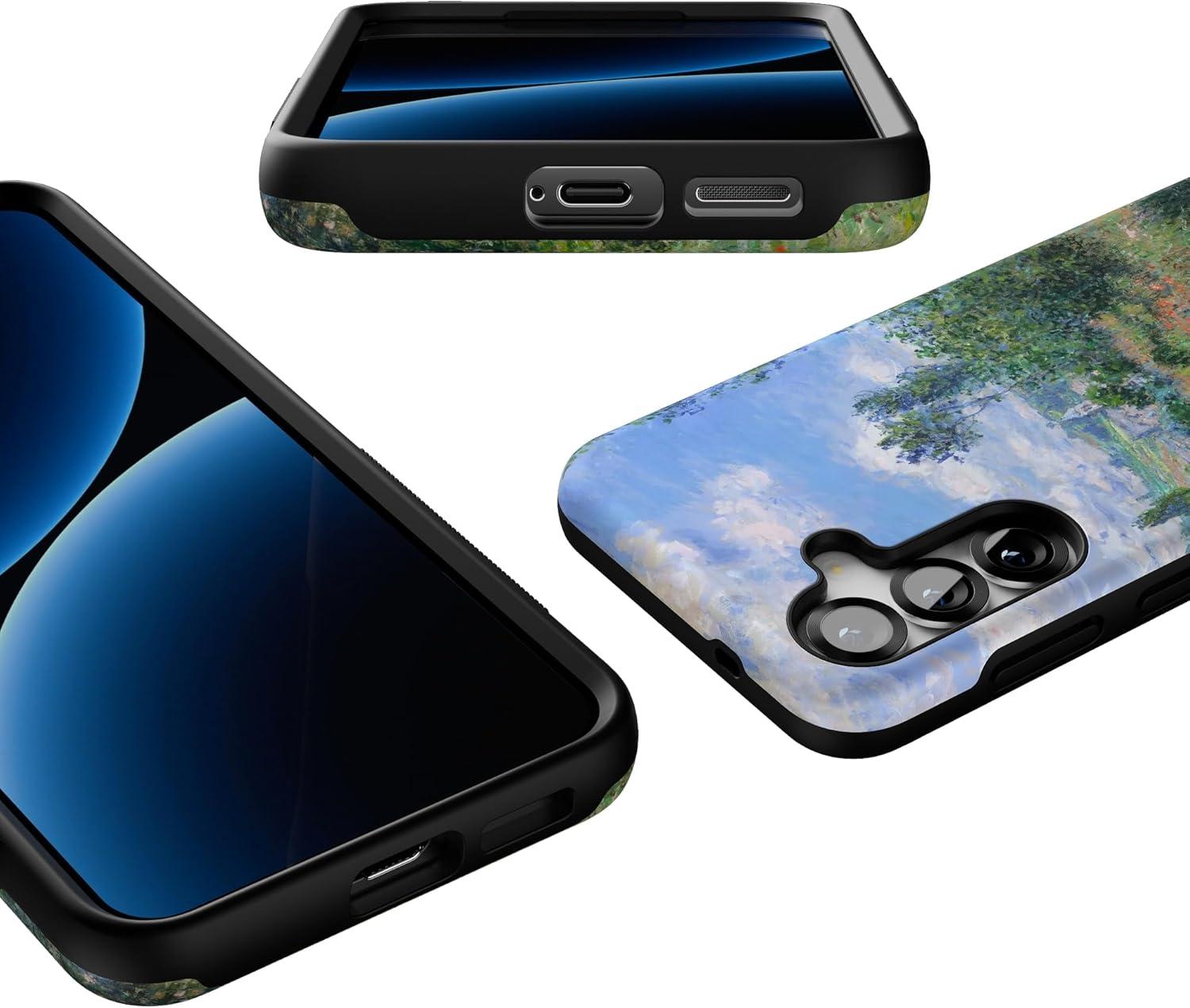 imageCasely Galaxy S25 Case Oasis Pura Vida Floral Compatible with MagSafe Bold Protective DesignMonets View The Met Museum