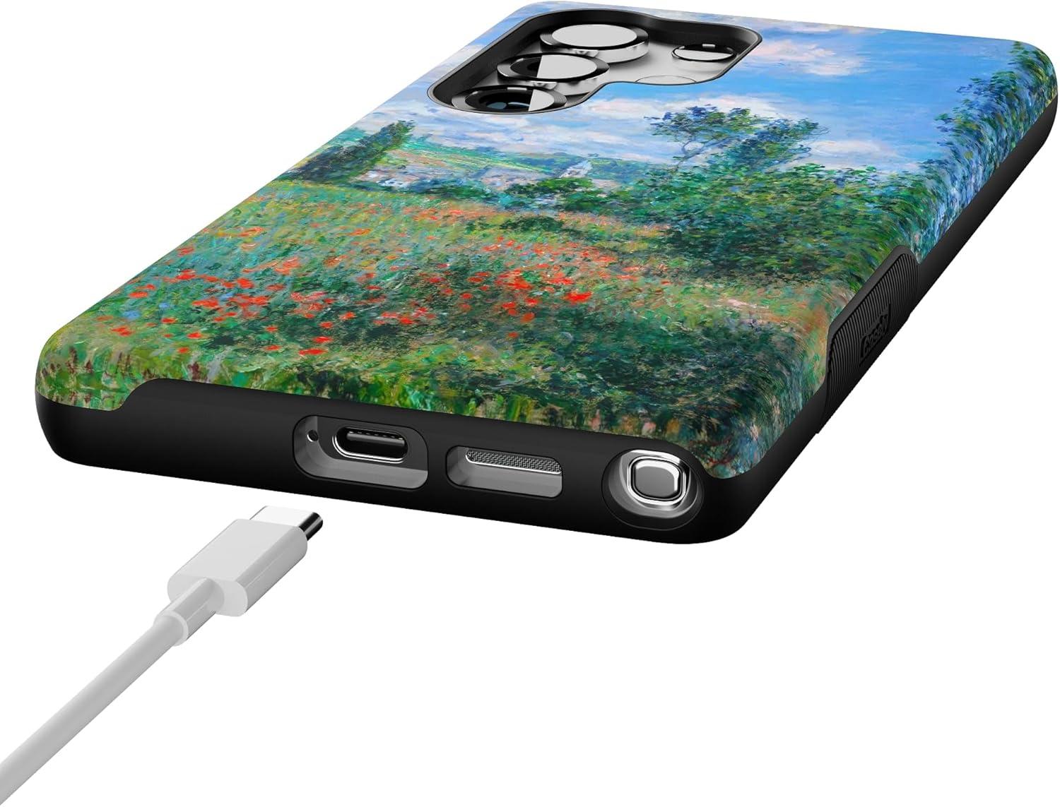 imageCasely Galaxy S25 Case Oasis Pura Vida Floral Compatible with MagSafe Bold Protective DesignMonets View The Met Museum