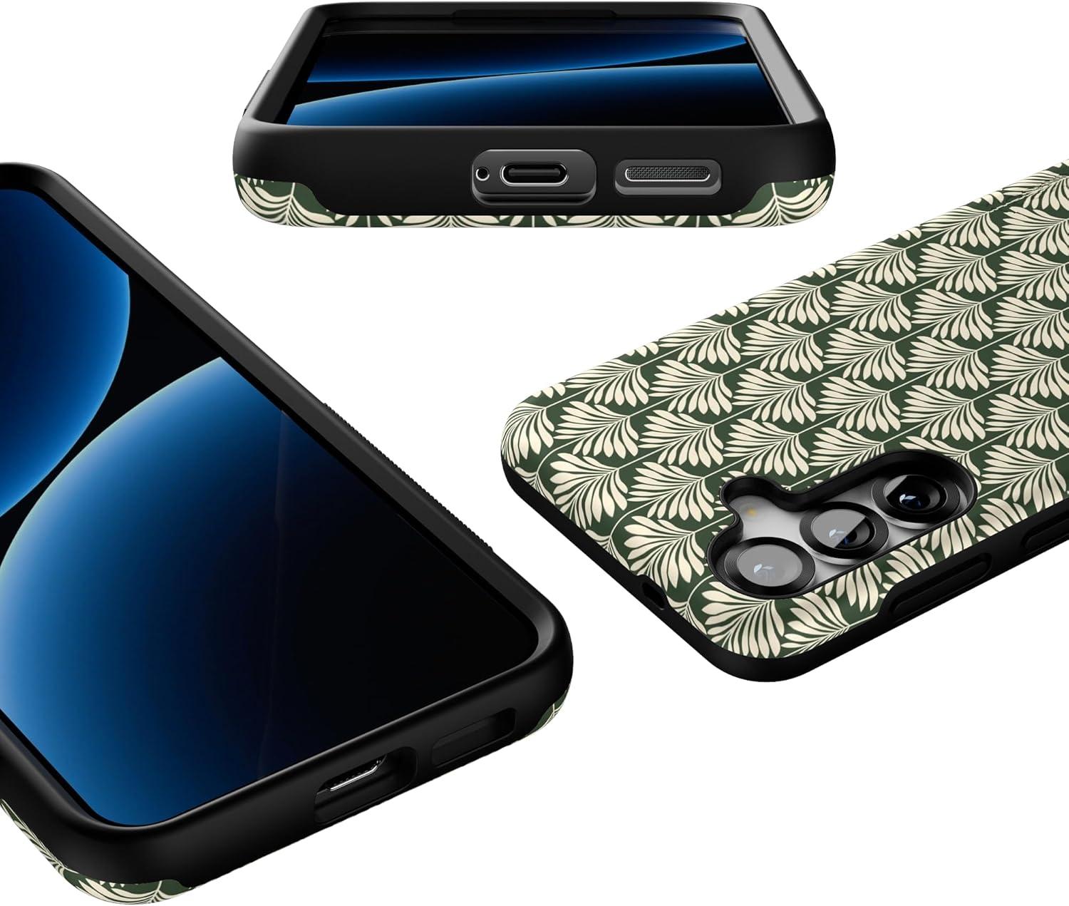 imageCasely Galaxy S25 Case Oasis Pura Vida Floral Compatible with MagSafe Bold Protective DesignThe Boyfriend Collection Cabana Nights