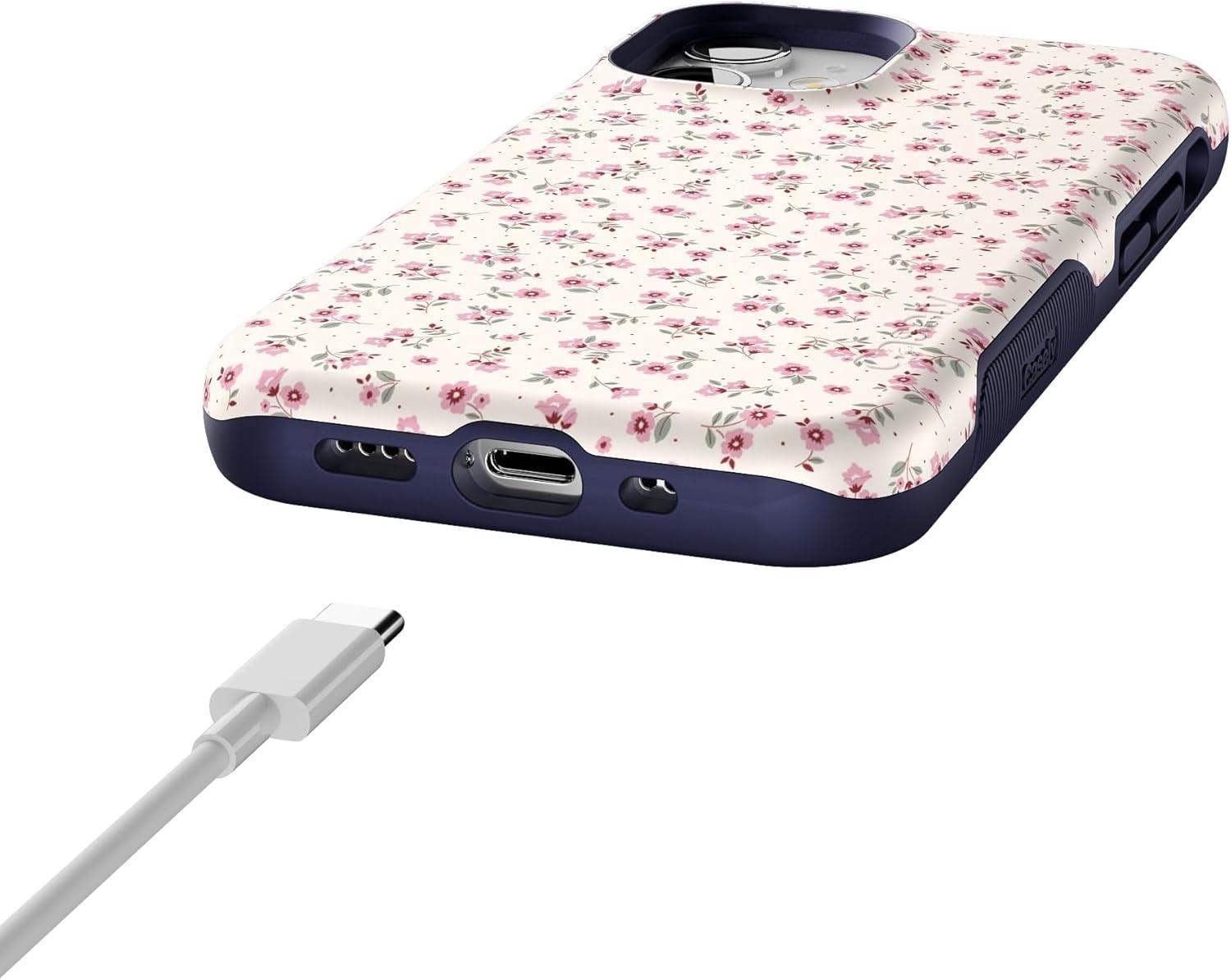 imageCasely iPhone 12 Mini Case  Viva La Vida  Frida Kahlo Collage  Compatible with MagSafe  Bold Protective DesignCottage Charm  Cottagecore