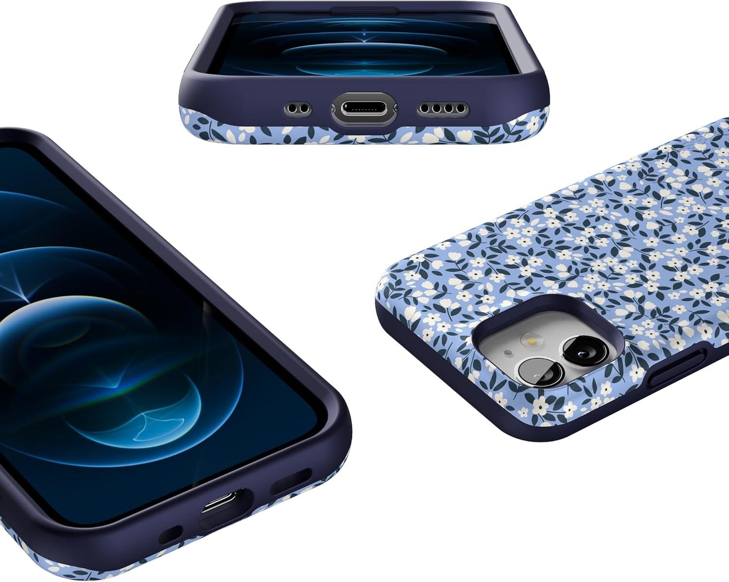 imageCasely iPhone 12 Mini Case  Viva La Vida  Frida Kahlo Collage  Compatible with MagSafe  Bold Protective DesignPicking Daisies  Cottagecore