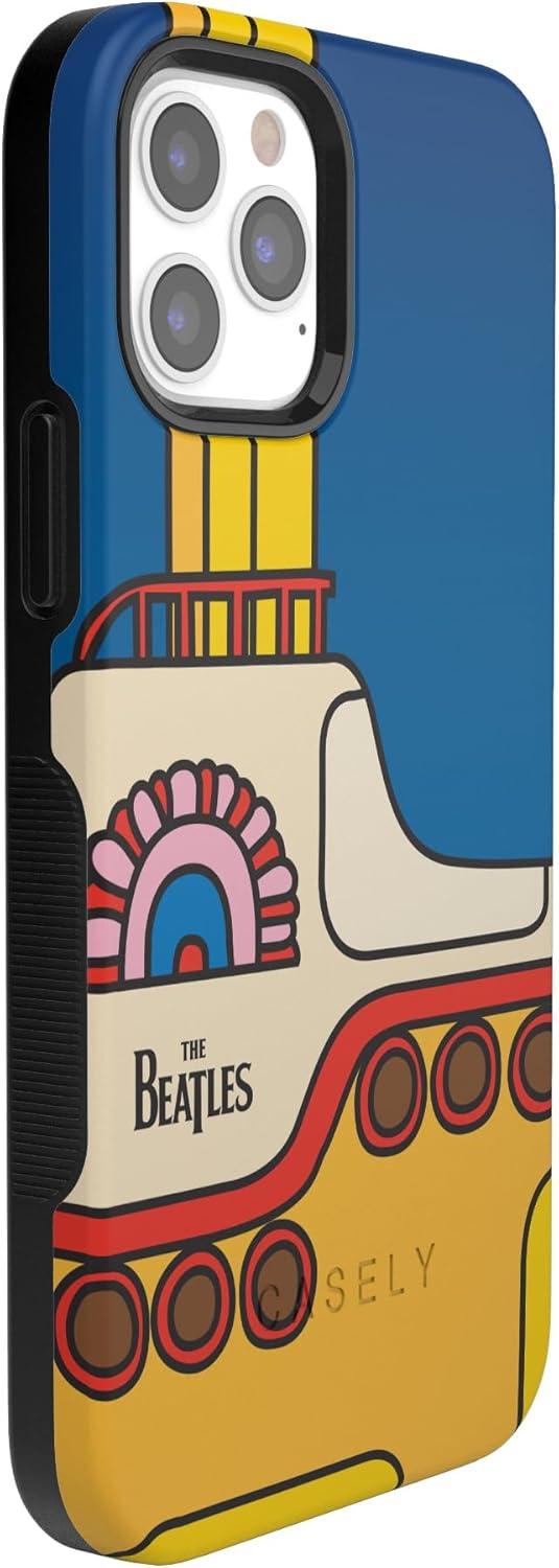 imageCasely iPhone 12 Pro Max Case Denim Cowgirl Fun on Weekdays Compatible with MagSafe Bold Protective Case DesignBeatles Yellow Submarine