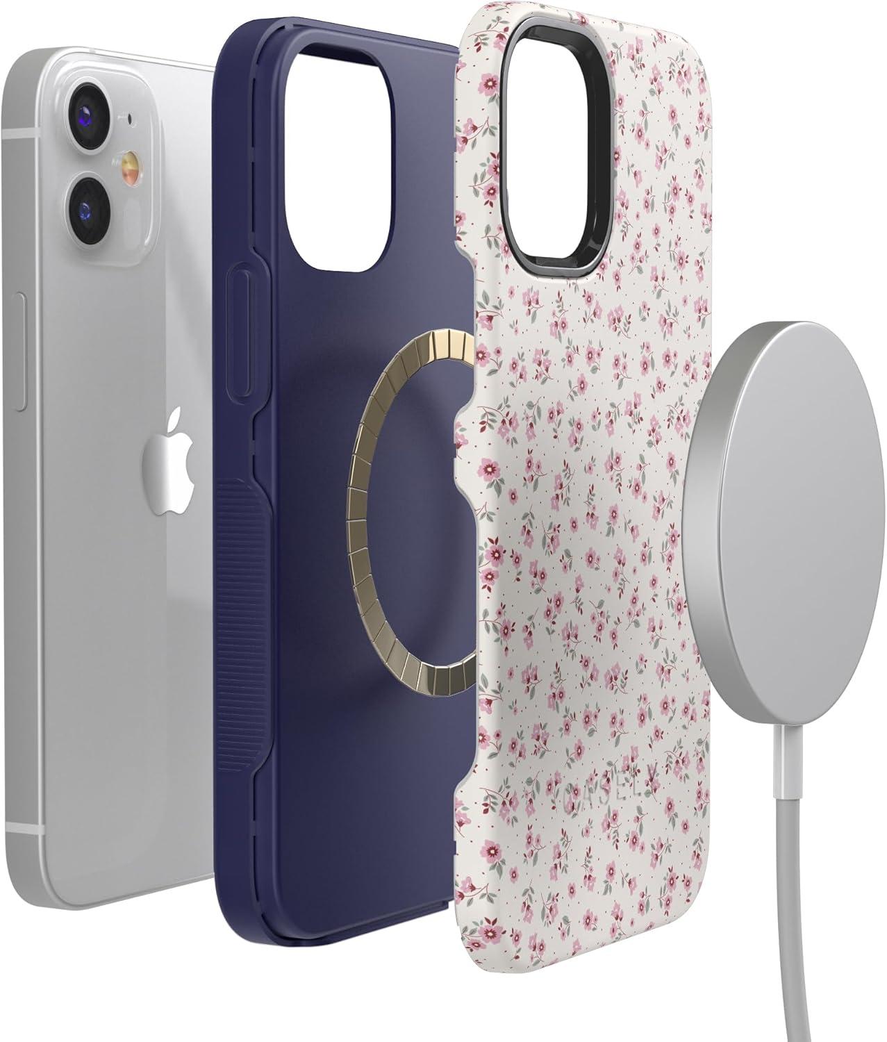 imageCasely iPhone 1212 Pro Case  Tropical Dreams  Pura Vida  Compatible with MagSafe  Bold Protective DesignCottage Charm  Cottagecore Case