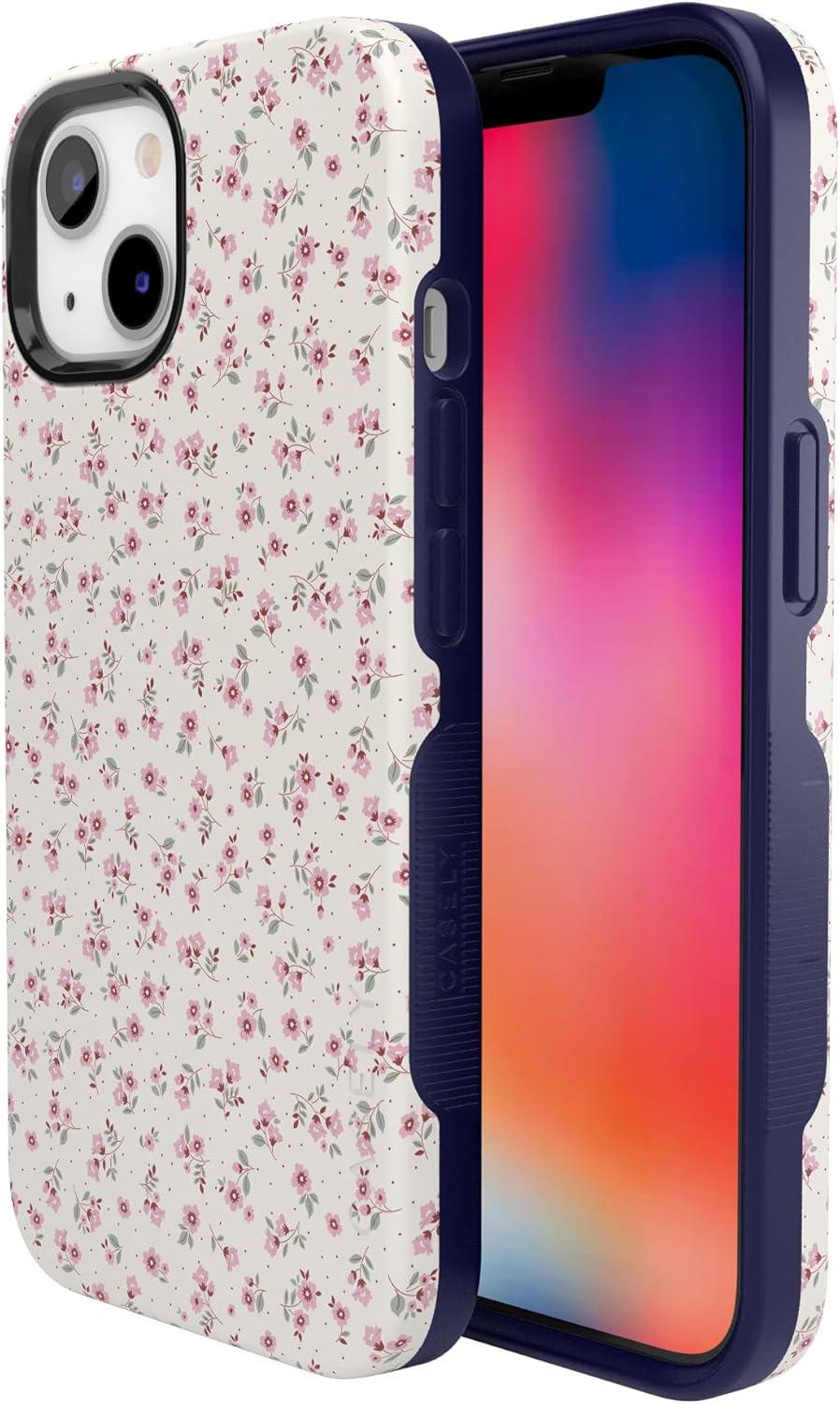 imageCasely iPhone 13 Case  Field of Flowers  Pastel Floral  Compatible with MagSafe  Bold Protective DesignCottage Charm  Cottagecore Case