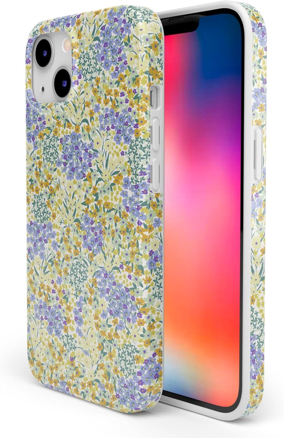 imageCasely iPhone 13 Case  Fit Check  Neutral Checkerboard  Compatible with MagSafe  Classic Ultra Slim DesignDream Garden  Cottagecore