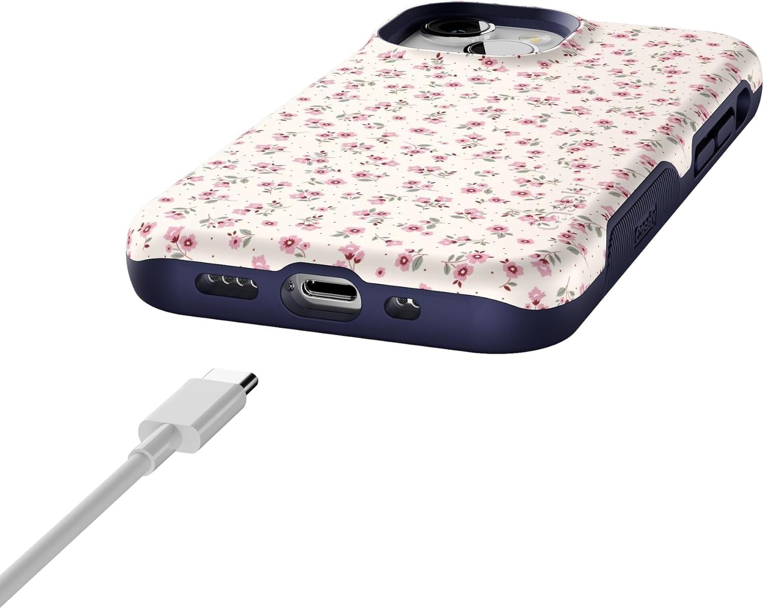 imageCasely iPhone 13 Mini Case  Id Pick You  Red Strawberry  Compatible with MagSafe  Bold Protective DesignCottage Charm  Cottagecore