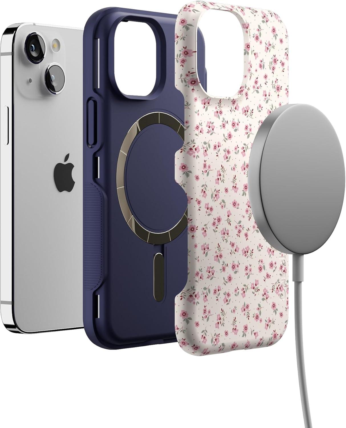 imageCasely iPhone 13 Mini Case  Id Pick You  Red Strawberry  Compatible with MagSafe  Bold Protective DesignCottage Charm  Cottagecore