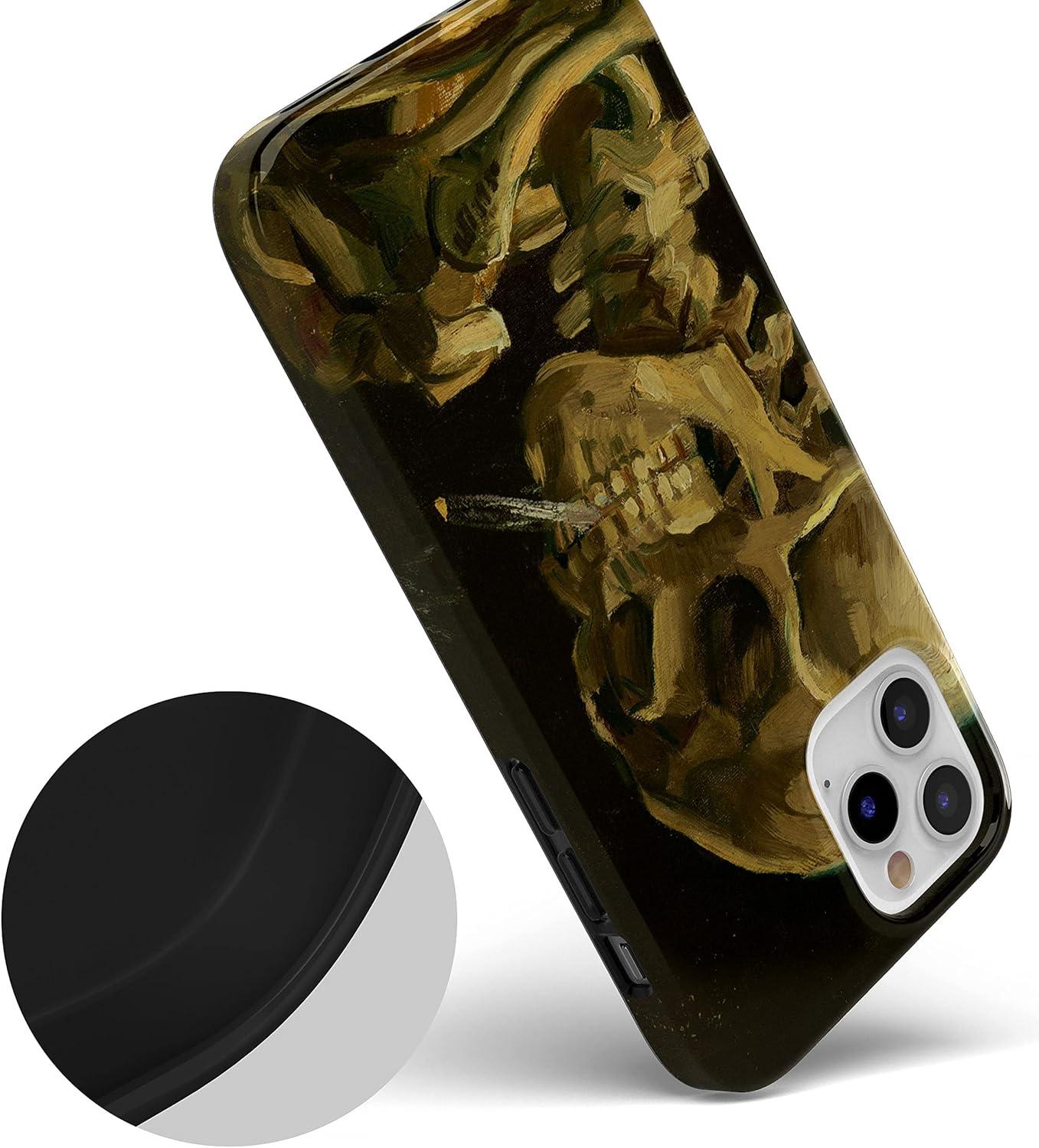 imageCasely iPhone 13 Pro Case Compatible with MagSafe Flower Patch Girly Floral Case01 Van Gogh After Hours Skeleton