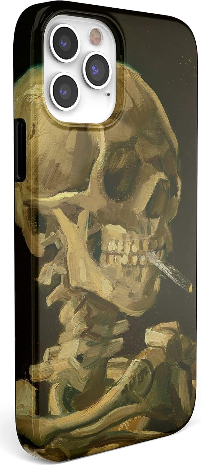 imageCasely iPhone 13 Pro Case Compatible with MagSafe Flower Patch Girly Floral Case01 Van Gogh After Hours Skeleton