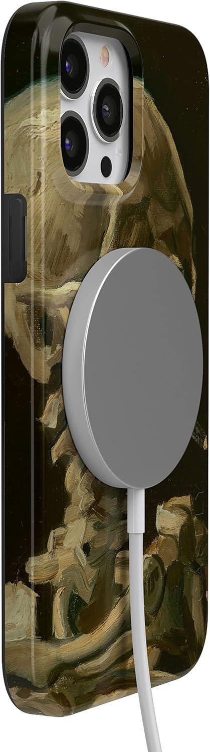 imageCasely iPhone 13 Pro Case Compatible with MagSafe Flower Patch Girly Floral Case01 Van Gogh After Hours Skeleton