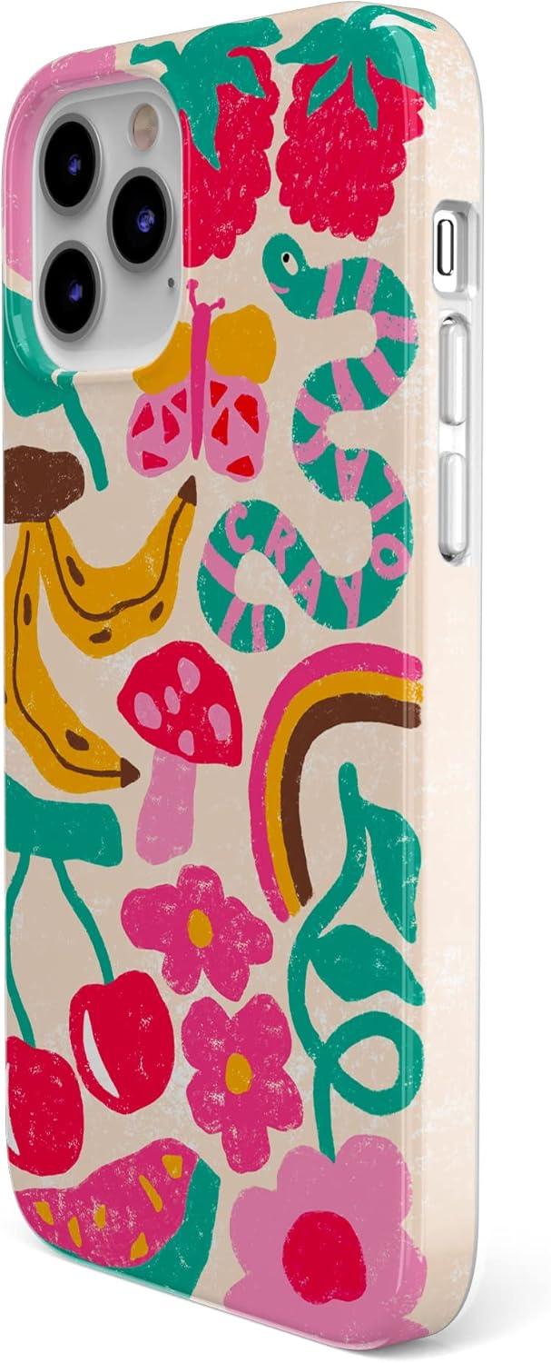 imageCasely iPhone 13 Pro Case Compatible with MagSafe Flower Patch Girly Floral CaseCrayola Doodle Bug Crayola Crayon