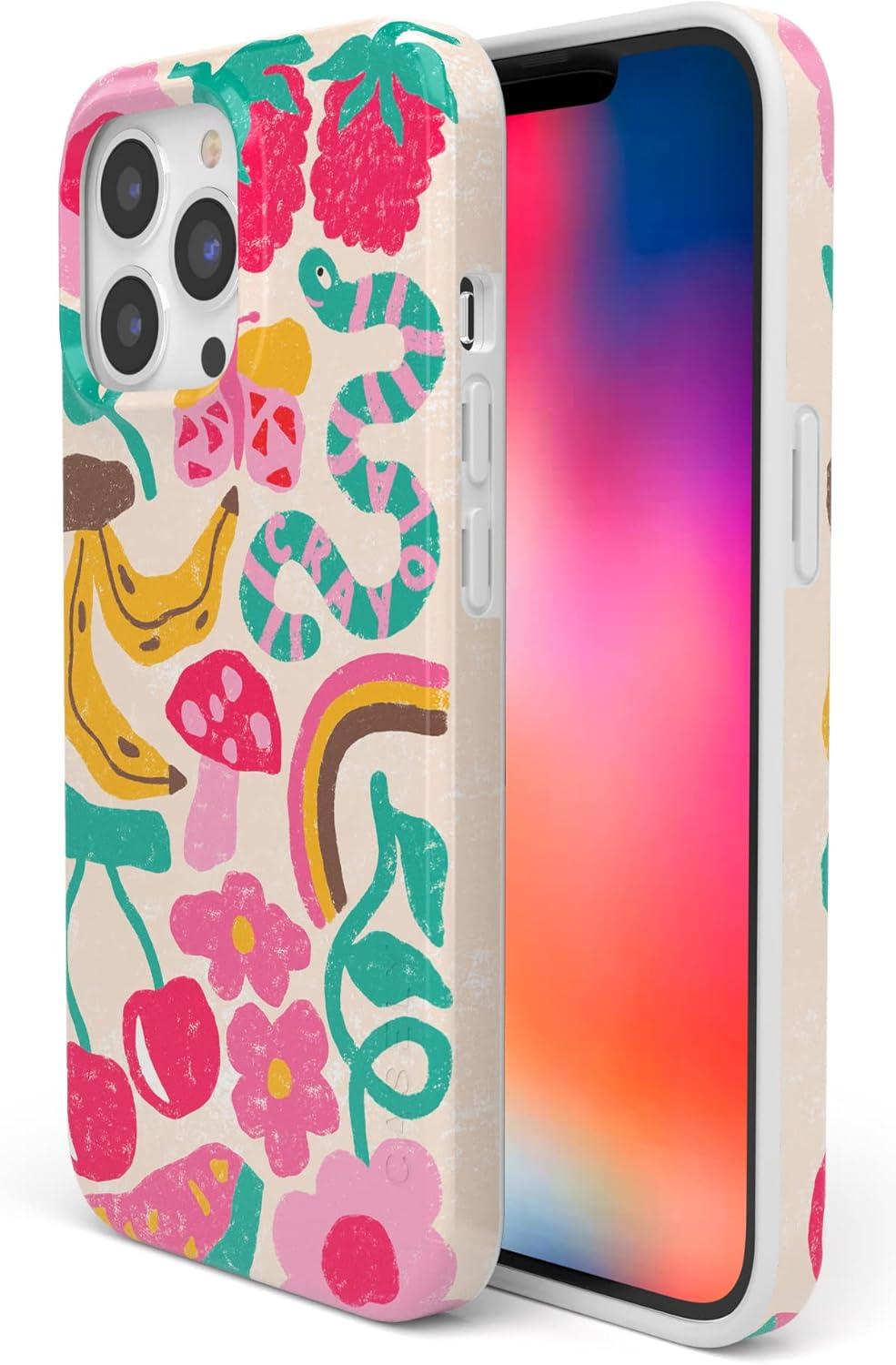 imageCasely iPhone 13 Pro Case Compatible with MagSafe Flower Patch Girly Floral CaseCrayola Doodle Bug Crayola Crayon