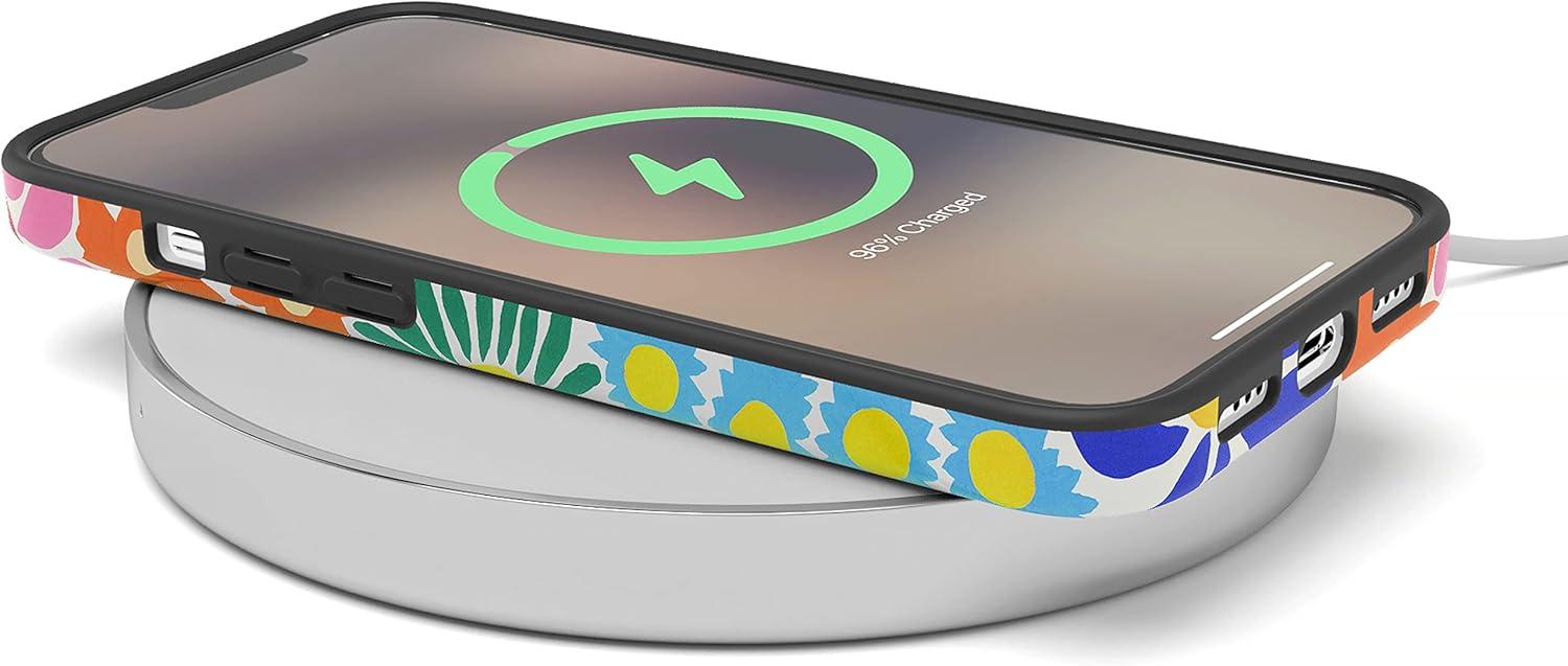 imageCasely iPhone 13 Pro Case Compatible with MagSafe Flower Patch Girly Floral CaseFlower Patch MultiColor Floral