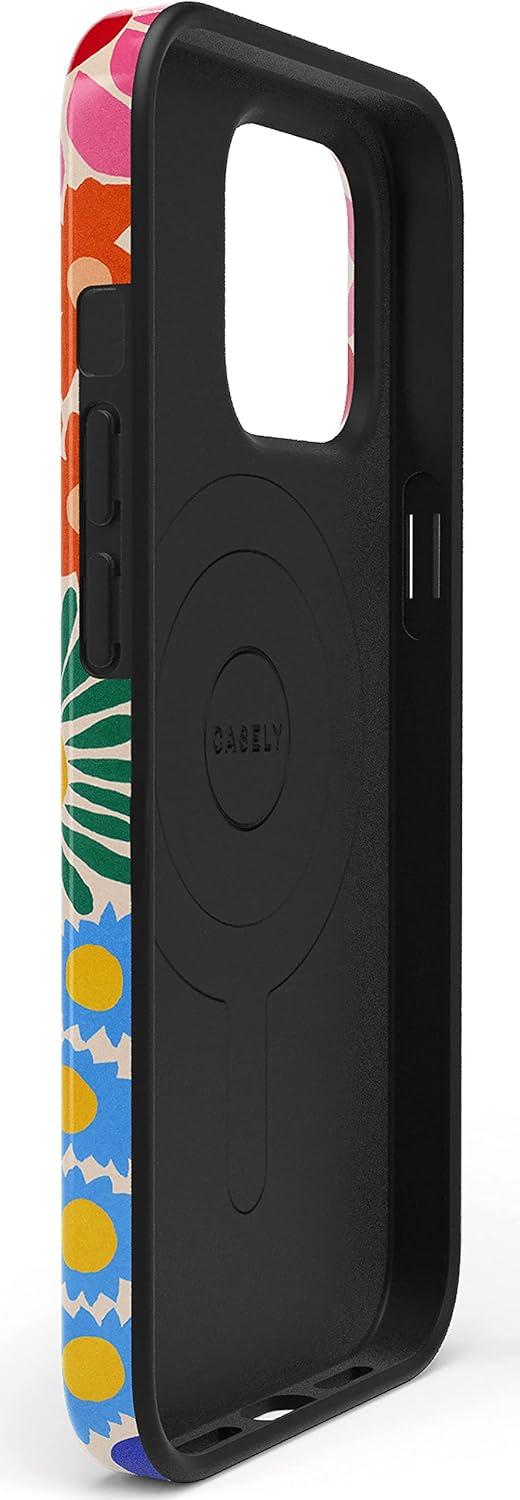 imageCasely iPhone 13 Pro Case Compatible with MagSafe Flower Patch Girly Floral CaseFlower Patch MultiColor Floral