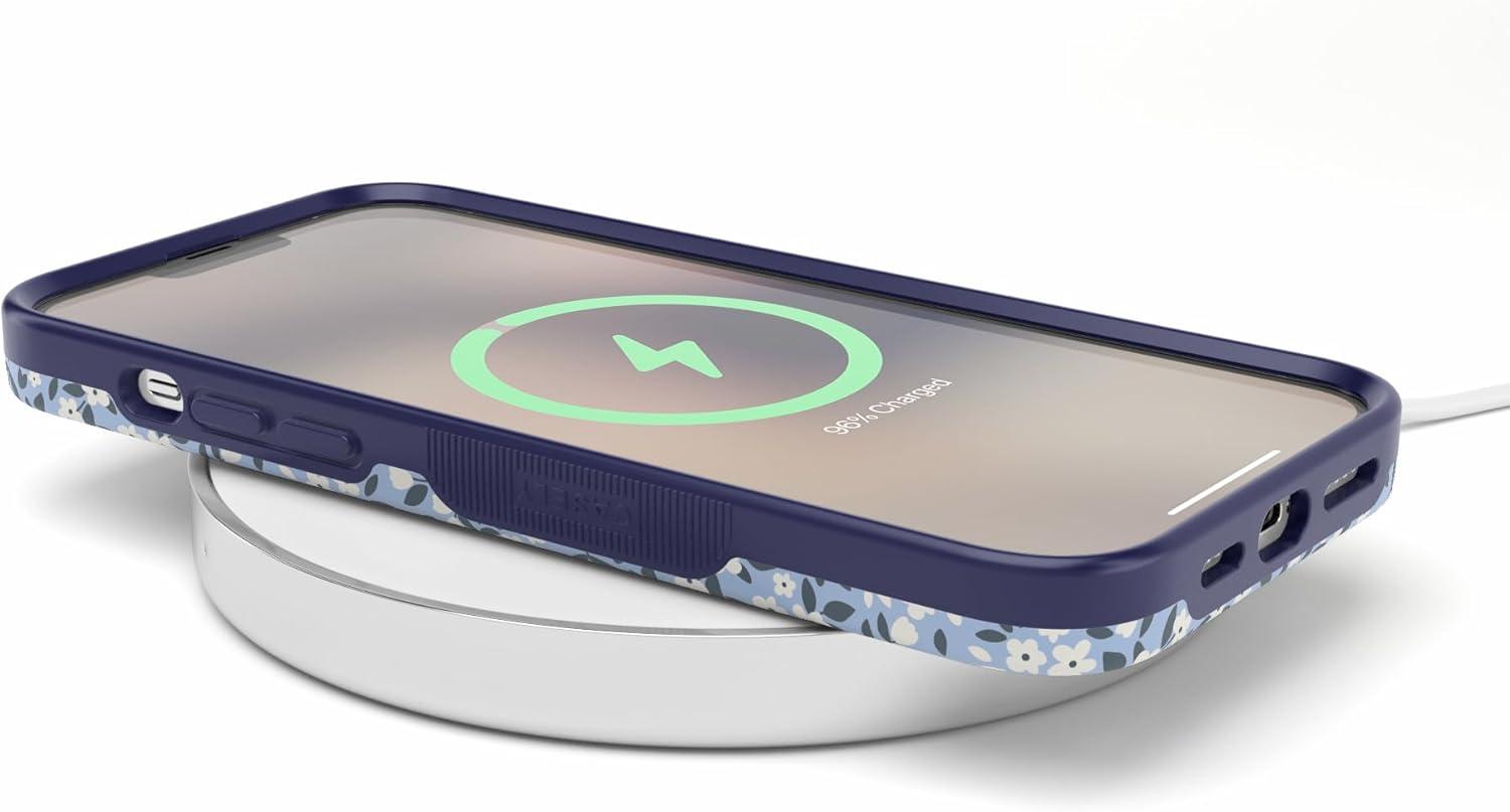 imageCasely iPhone 13 Pro Case  Ride The Wave  Pastel Rainbow Lined  Compatible with MagSafe  Bold Protective DesignPicking Daisies  Cottagecore Case