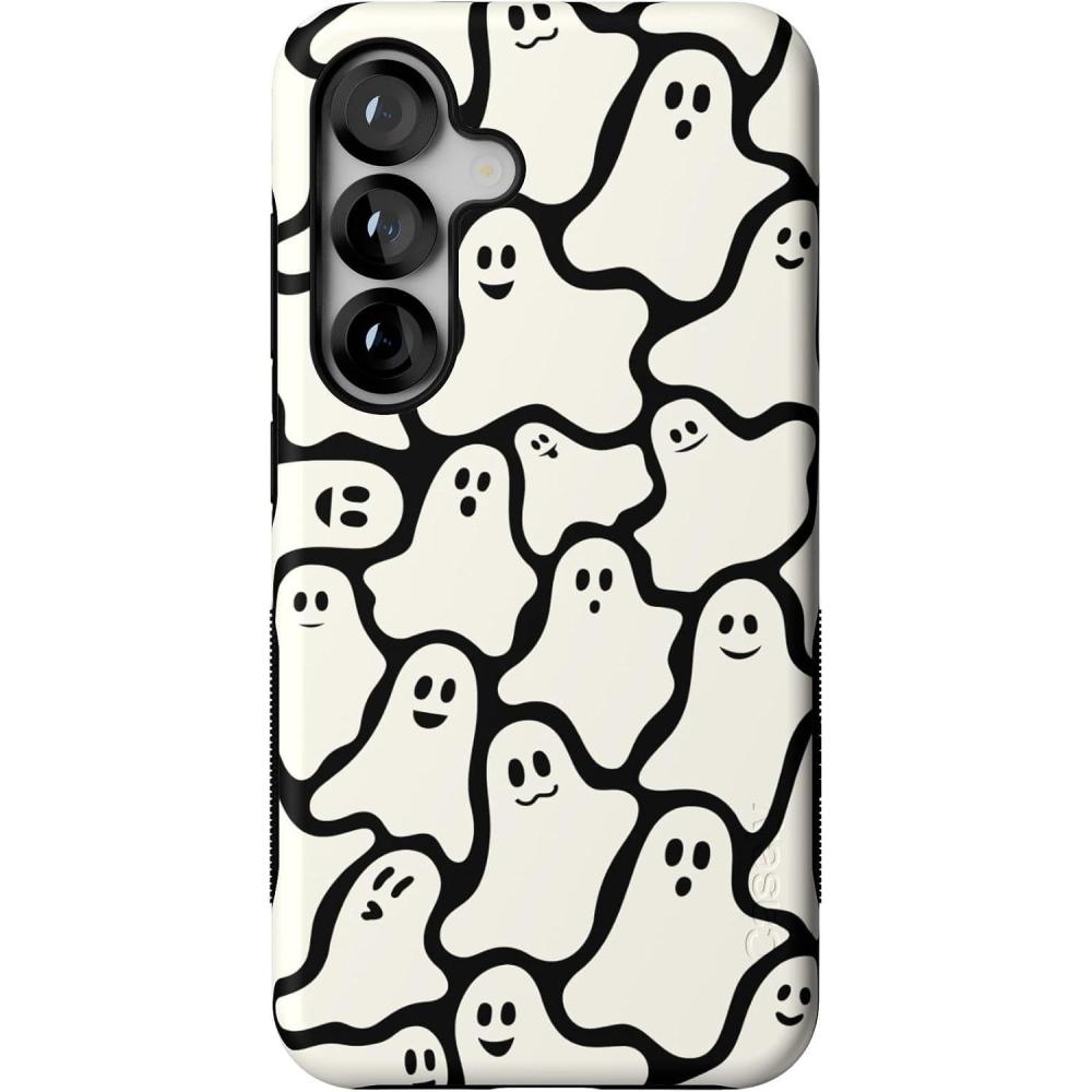 imageCasely Galaxy S25 Case Oasis Pura Vida Floral Compatible with MagSafe Bold Protective DesignDont Ghost Me Halloween