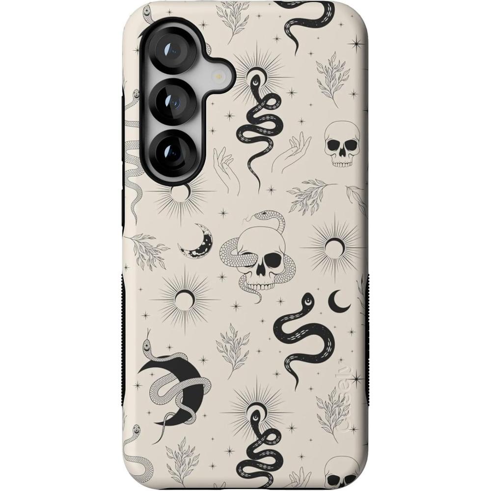imageCasely Galaxy S25 Case  Oasis  Pura Vida Floral  Compatible with MagSafe  Bold Protective DesignNo Further Explanation  Snakes  Skulls