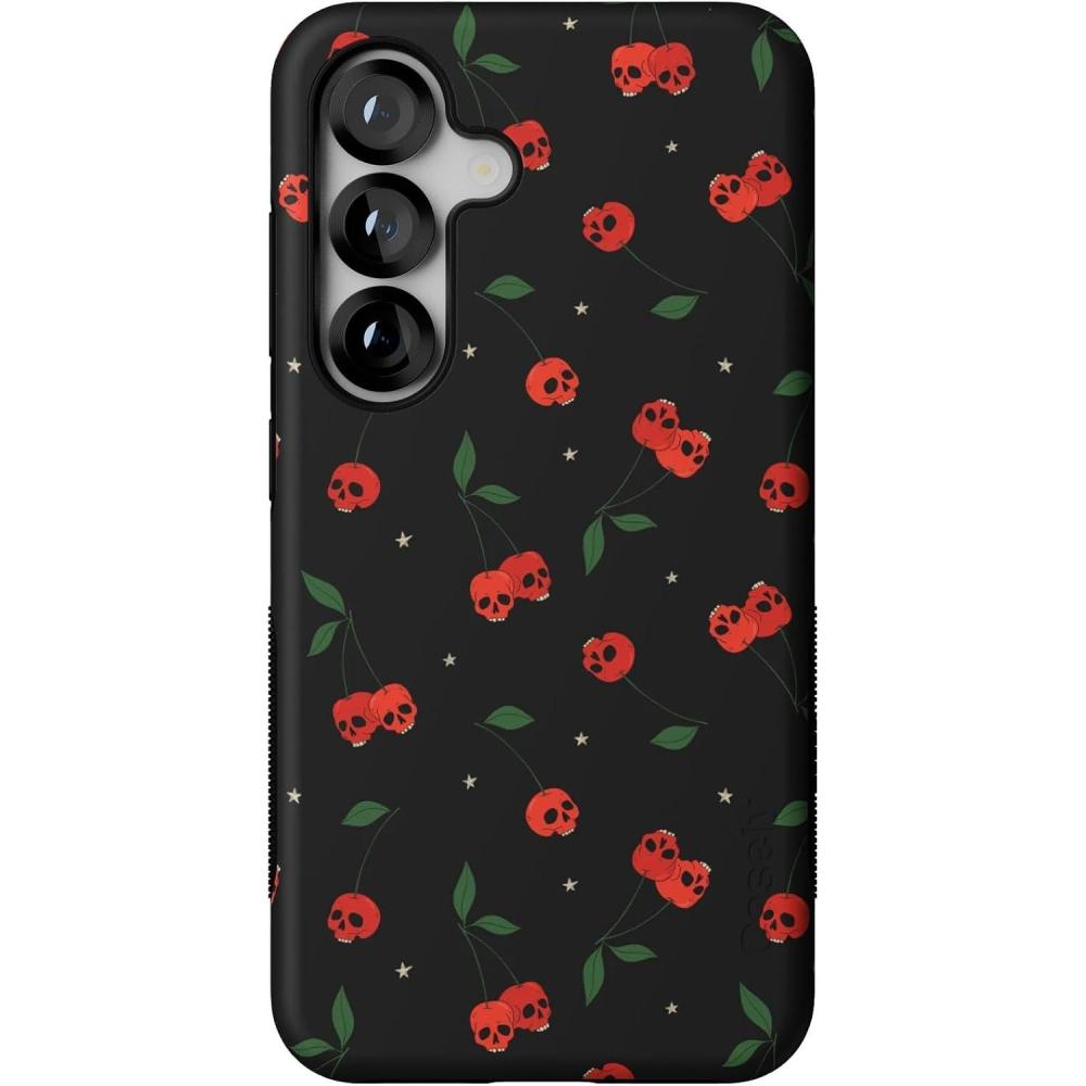 imageCasely Galaxy S25 Case  Oasis  Pura Vida Floral  Compatible with MagSafe  Bold Protective DesignSweet Revenge  Cherry Skulls
