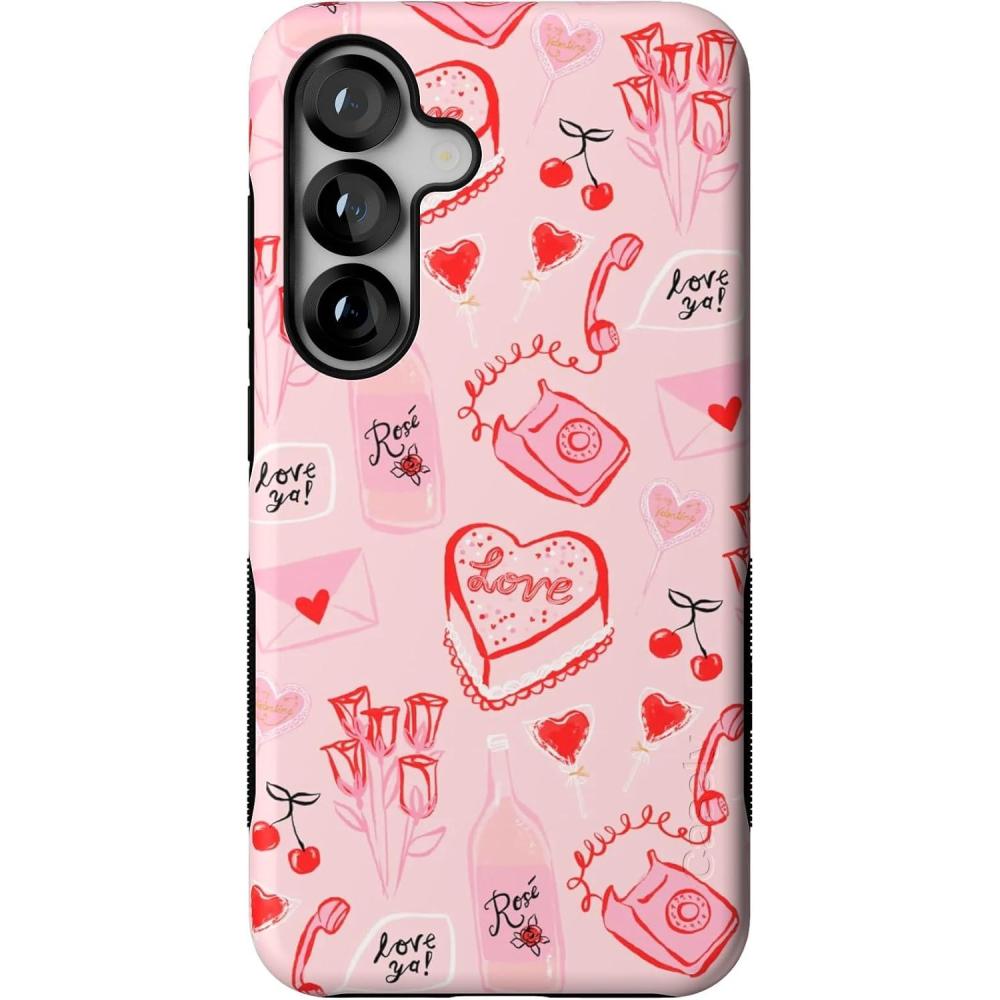 imageCasely Galaxy S25 Case  Oasis  Pura Vida Floral  Compatible with MagSafe  Bold Protective DesignThats Amore  Valentines