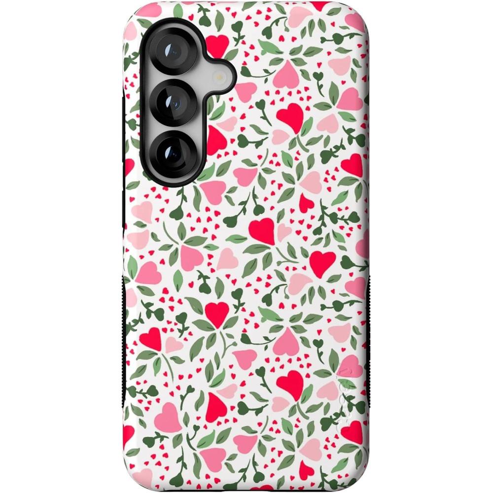 imageCasely Galaxy S25 Case  Oasis  Pura Vida Floral  Compatible with MagSafe  Bold Protective DesignVines of Love  Floral Heart