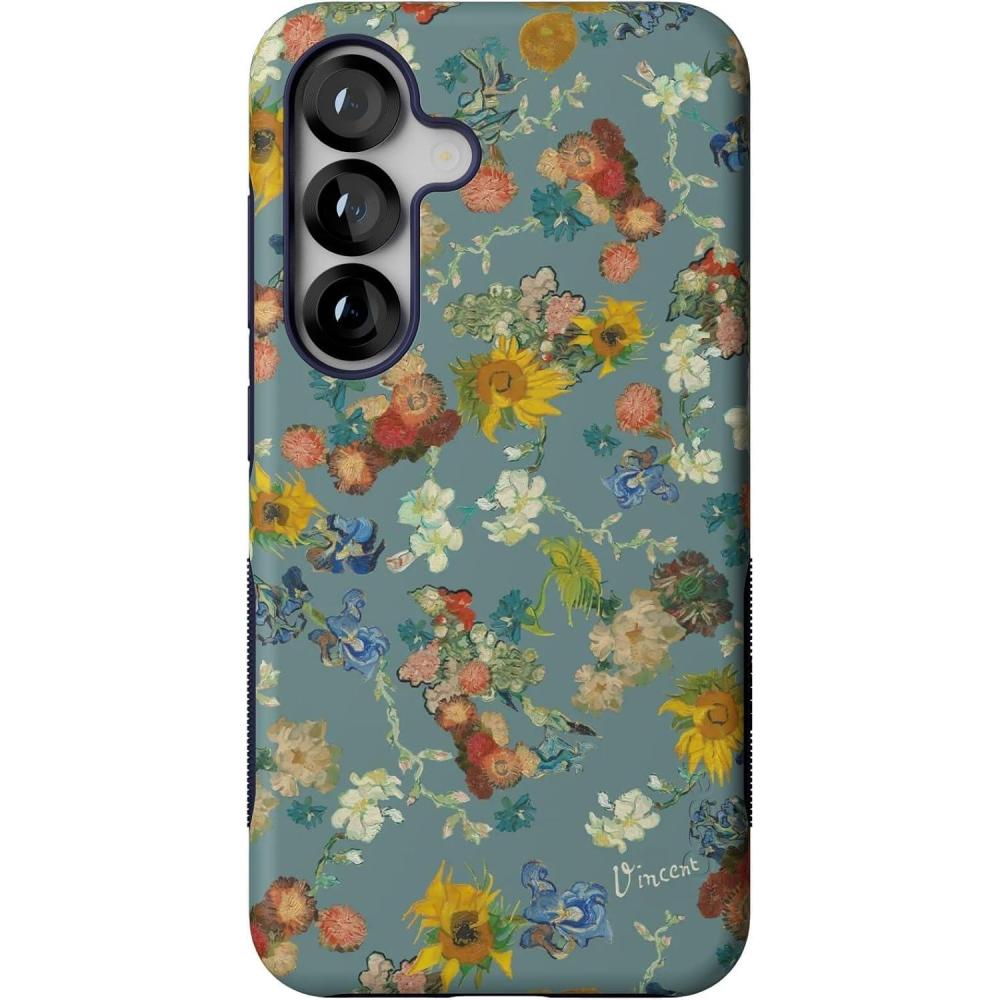 imageCasely Galaxy S25 Case  Vincents Flowers  Van Gogh Museum  Compatible with MagSafe  Bold Protective Case Design