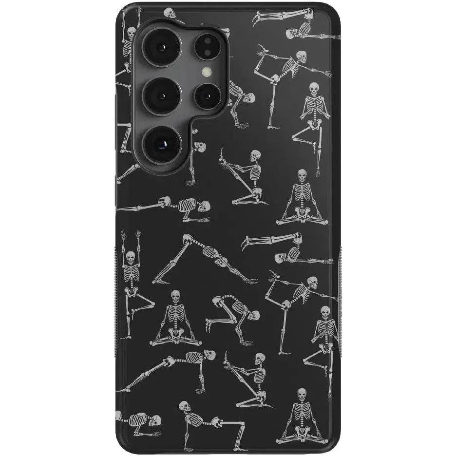 imageCasely Galaxy S25 Ultra Case  Chateau Pups  French Dog  Compatible with MagSafe  Bold Protective DesignCorpse Pose  Skeleton Yoga