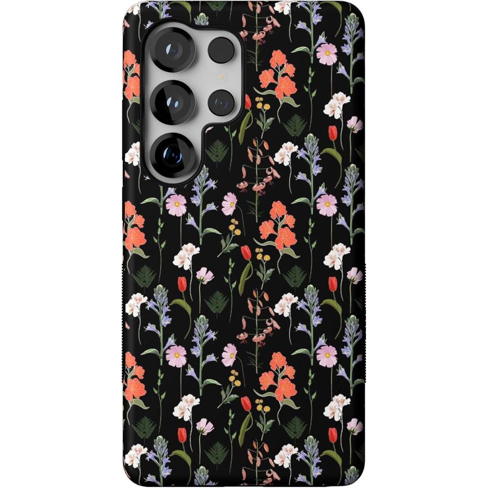 imageCasely Galaxy S25 Ultra Case  Chateau Pups  French Dog  Compatible with MagSafe  Bold Protective DesignSecret Garden  Mixed Floral