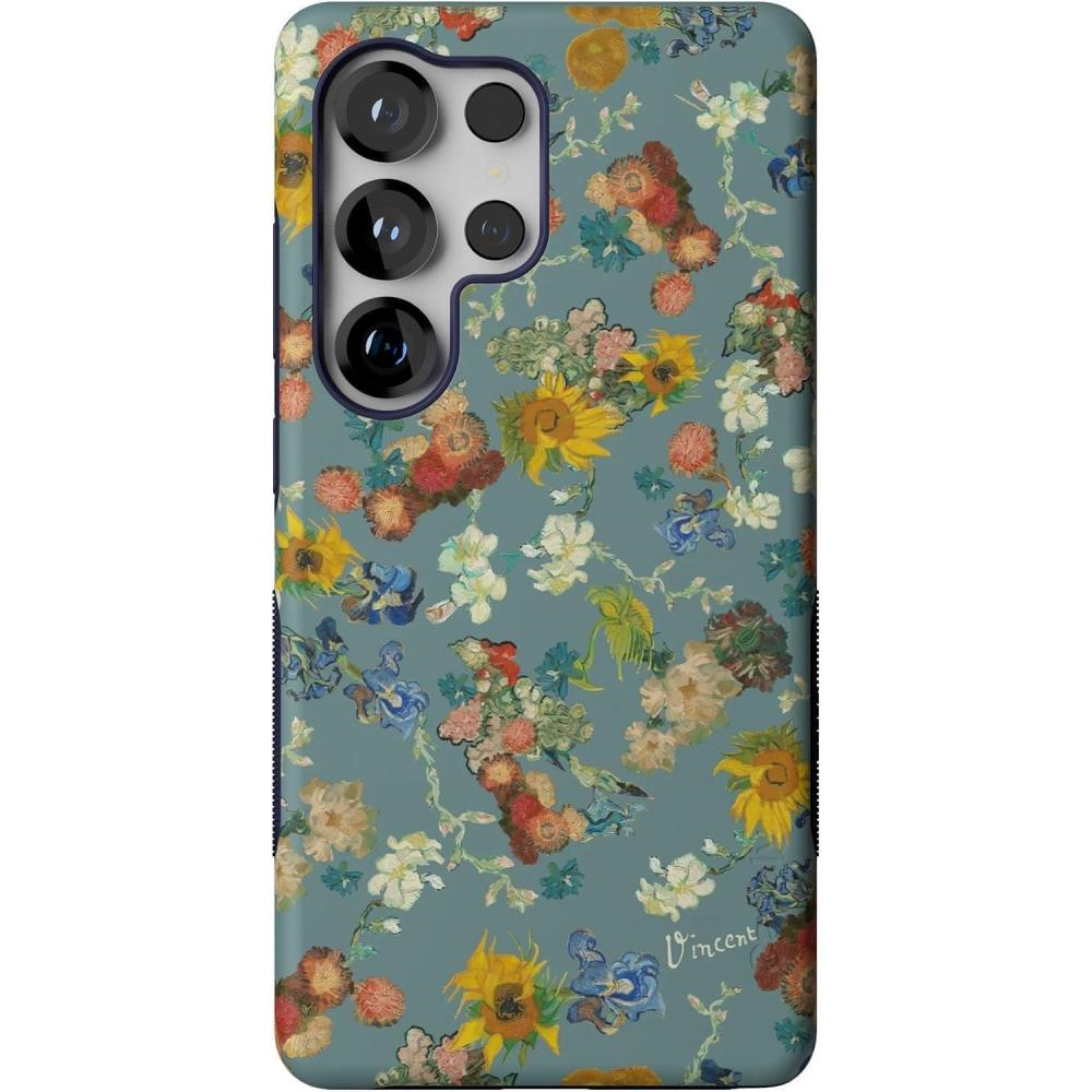 imageCasely Galaxy S25 Ultra Case  Chateau Pups  French Dog  Compatible with MagSafe  Bold Protective DesignVincents Flowers  Van Gogh Museum
