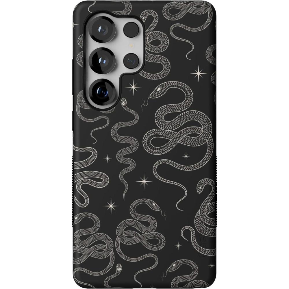 imageCasely Galaxy S25 Ultra Case  Chateau Pups  French Dog  Compatible with MagSafe  Bold Protective DesignWere Ready For It  Black Serpent