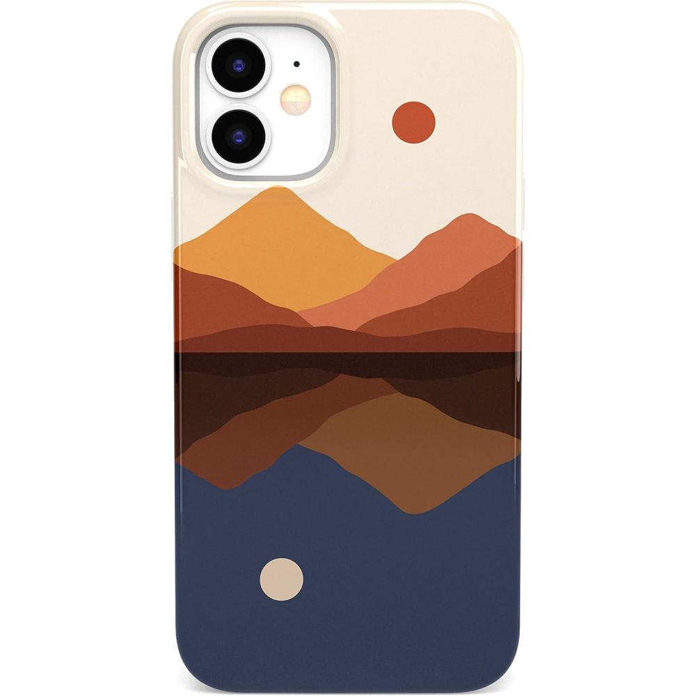 imageCasely iPhone 11 Case  Youre Dope  Retro Colorblock  Classic Ultra Slim DesignOpposites Attract  Day  Night Mountains