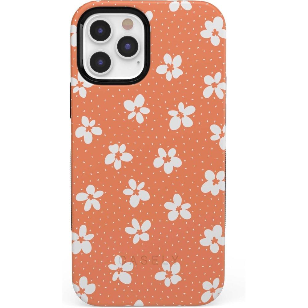 imageCasely iPhone 11 Pro Case  Flower My World  Ocean Blue Floral  Bold Protective DesignFlower My World  Burnt Orange Floral