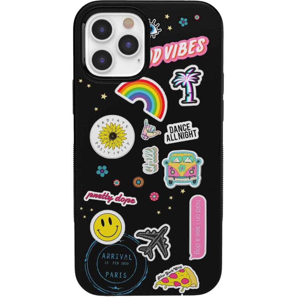 imageCasely iPhone 11 Pro Case  Flower My World  Ocean Blue Floral  Bold Protective DesignStuck on U Festival Sticker Floral