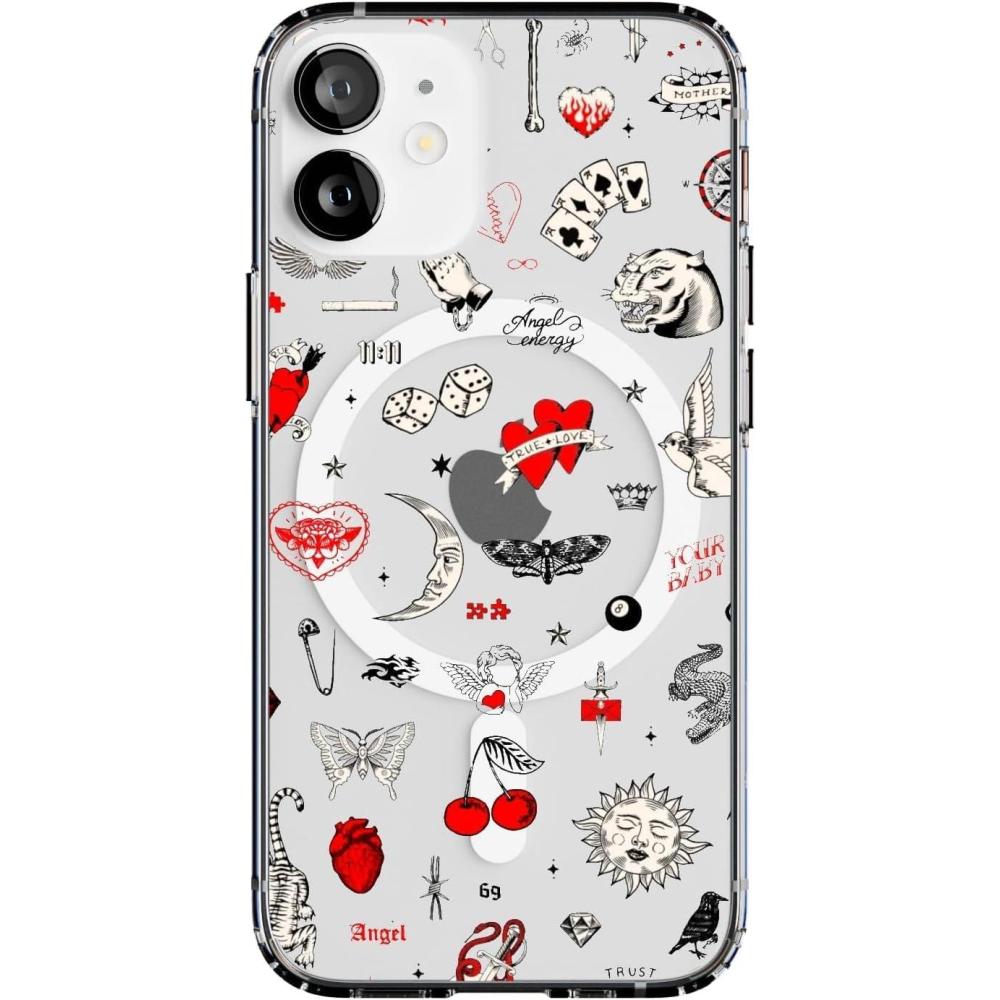imageCasely iPhone 12 Mini Case  Desert Daze  Peachy Cactus  Classic Ultra Slim DesignNot a Phase  Clear Flash Tattoo