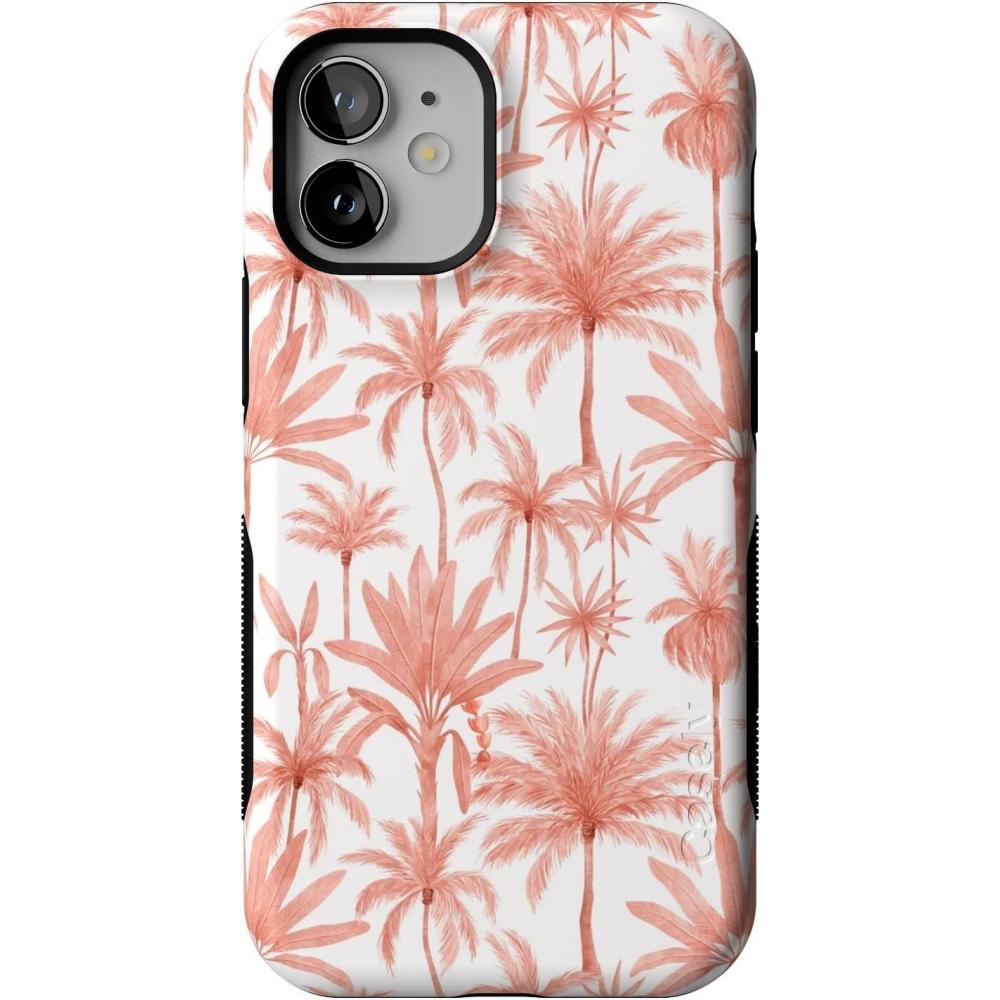 imageCasely iPhone 12 Mini Case  Viva La Vida  Frida Kahlo Collage  Compatible with MagSafe  Bold Protective DesignPerfect Paradise  Tropical Palm Tree Floral