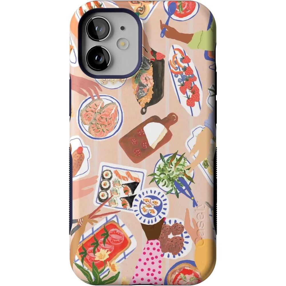 imageCasely iPhone 12 Mini Case  Viva La Vida  Frida Kahlo Collage  Compatible with MagSafe  Bold Protective DesignPicnic Party  Painted Collage