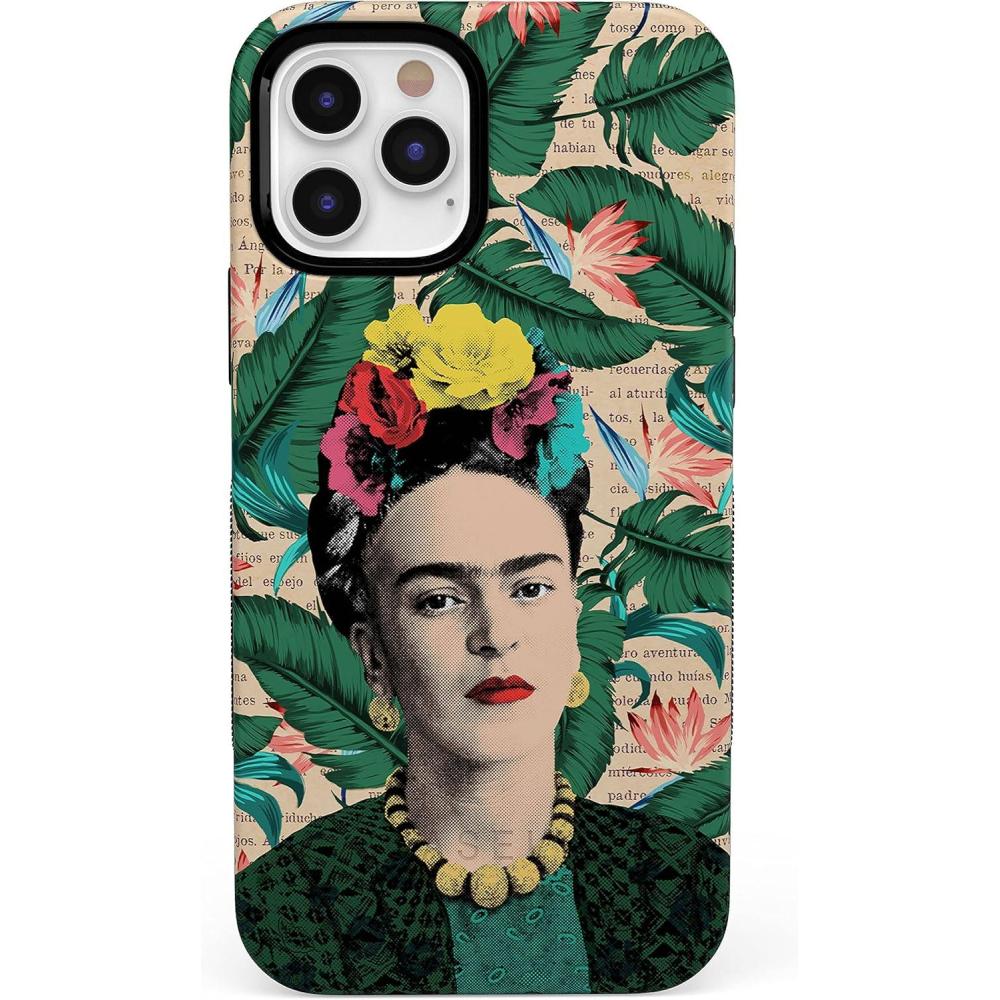 imageCasely iPhone 12 Pro Max Case  Denim Cowgirl  Fun on Weekdays  Compatible with MagSafe  Bold Protective Case DesignFrida Kahlo  Find Your Muse  Portrait Floral