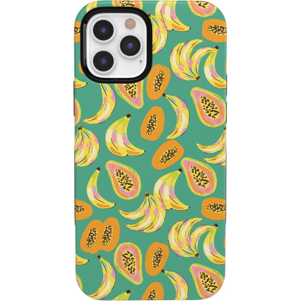 imageCasely iPhone 12 Pro Max Case  Denim Cowgirl  Fun on Weekdays  Compatible with MagSafe  Bold Protective Case DesignPapaya Palms  Dippin Daisys Tropical Vacation