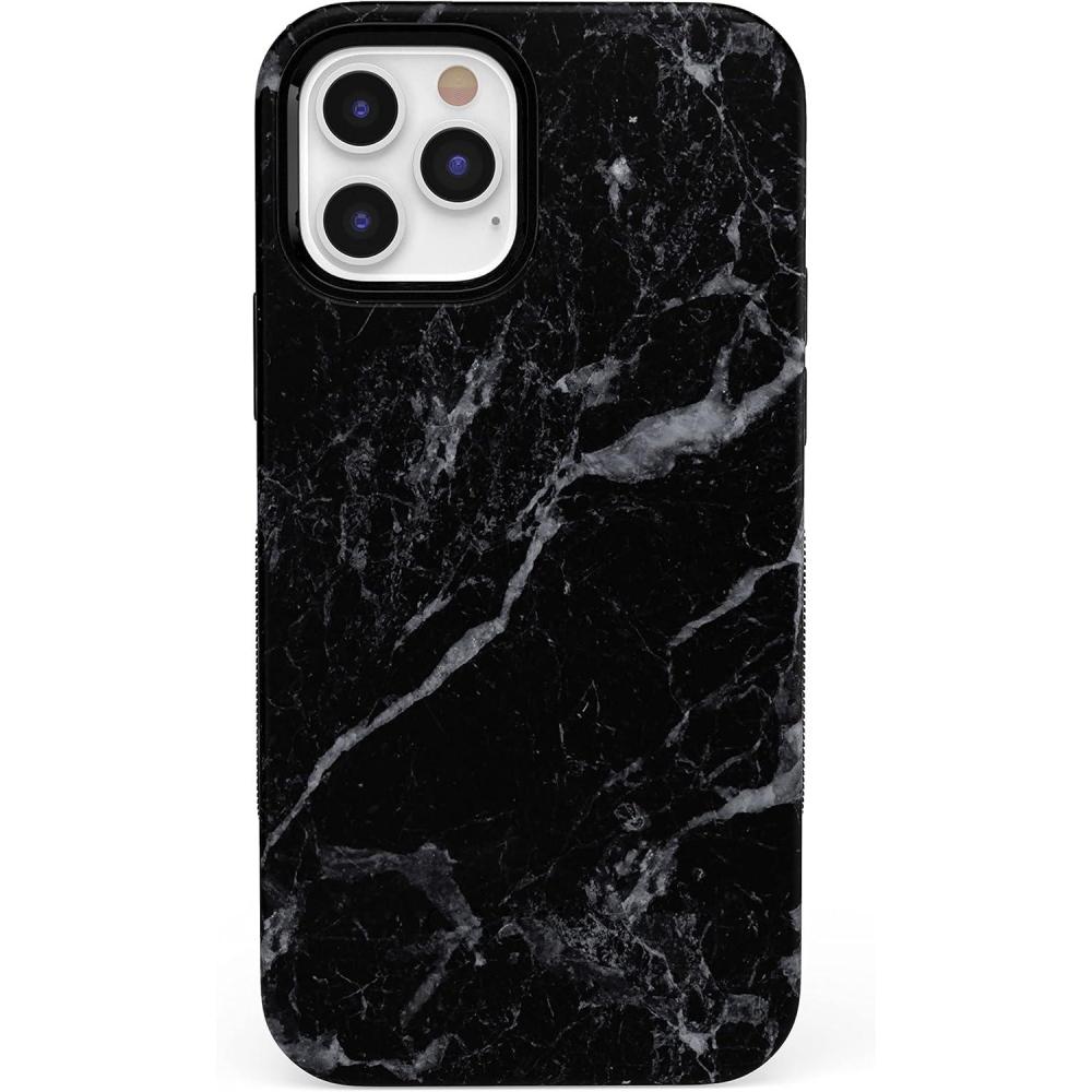 imageCasely iPhone 1212 Pro Case  Tropical Dreams  Pura Vida  Compatible with MagSafe  Bold Protective DesignBlack Pearl Marble