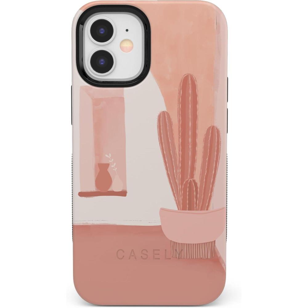 imageCasely iPhone 1212 Pro Case  Tropical Dreams  Pura Vida  Compatible with MagSafe  Bold Protective DesignDesert Daze  Peachy Cactus