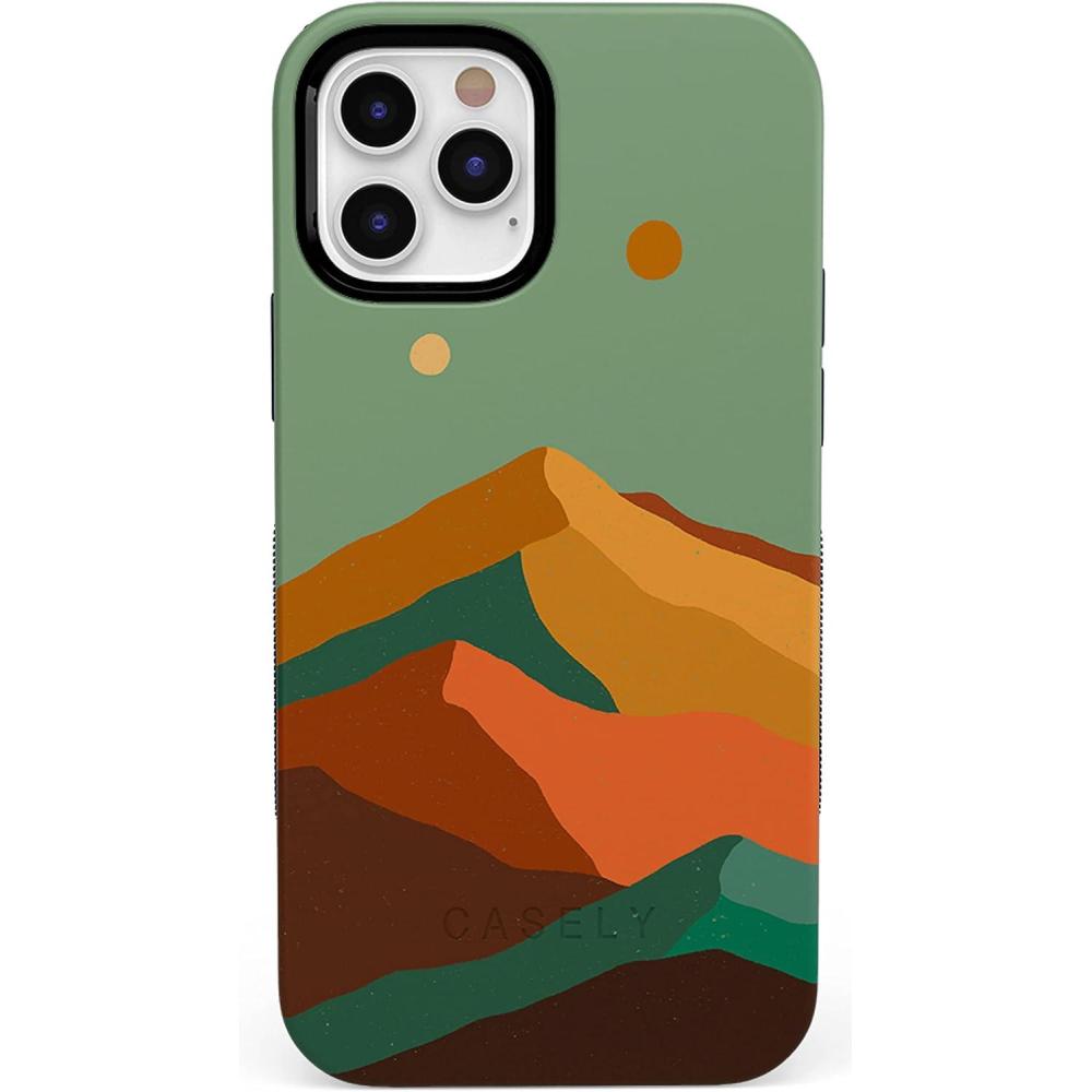 imageCasely iPhone 1212 Pro Case  Tropical Dreams  Pura Vida  Compatible with MagSafe  Bold Protective DesignEndless Peaks  Colorblock Mountain