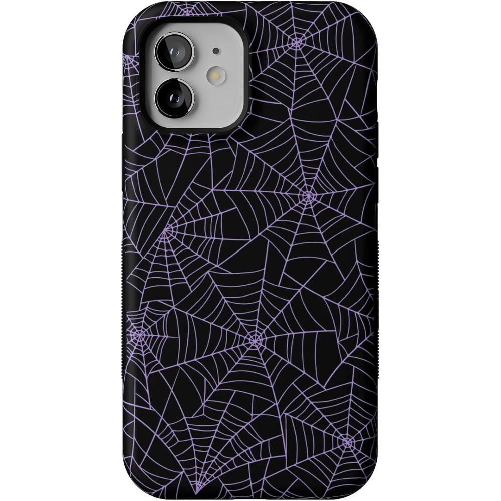 imageCasely iPhone 1212 Pro Case  Tropical Dreams  Pura Vida  Compatible with MagSafe  Bold Protective DesignMidnight Web  Spider Web
