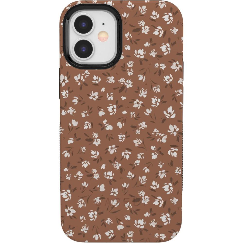 imageCasely iPhone 1212 Pro Case  Tropical Dreams  Pura Vida  Compatible with MagSafe  Bold Protective DesignMocha Meadow  Tiny Flowers